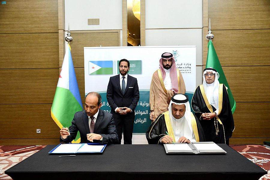 توقيعُ اتفاقيةِ تعاونٍ مشتركٍ بين المملكة وجمهورية جيبوتي في مجال النقل البحري