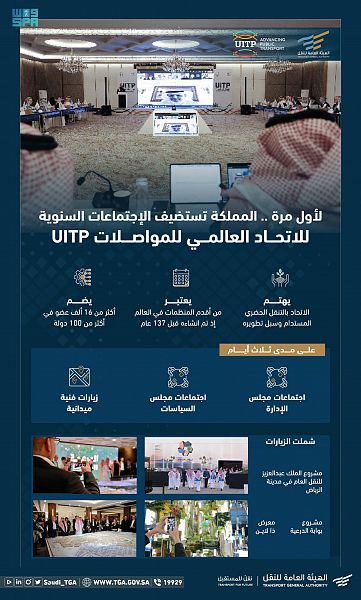 عام / المملكة تستضيف الاجتماعات السنوية للاتحاد العالمي للمواصلات UITP